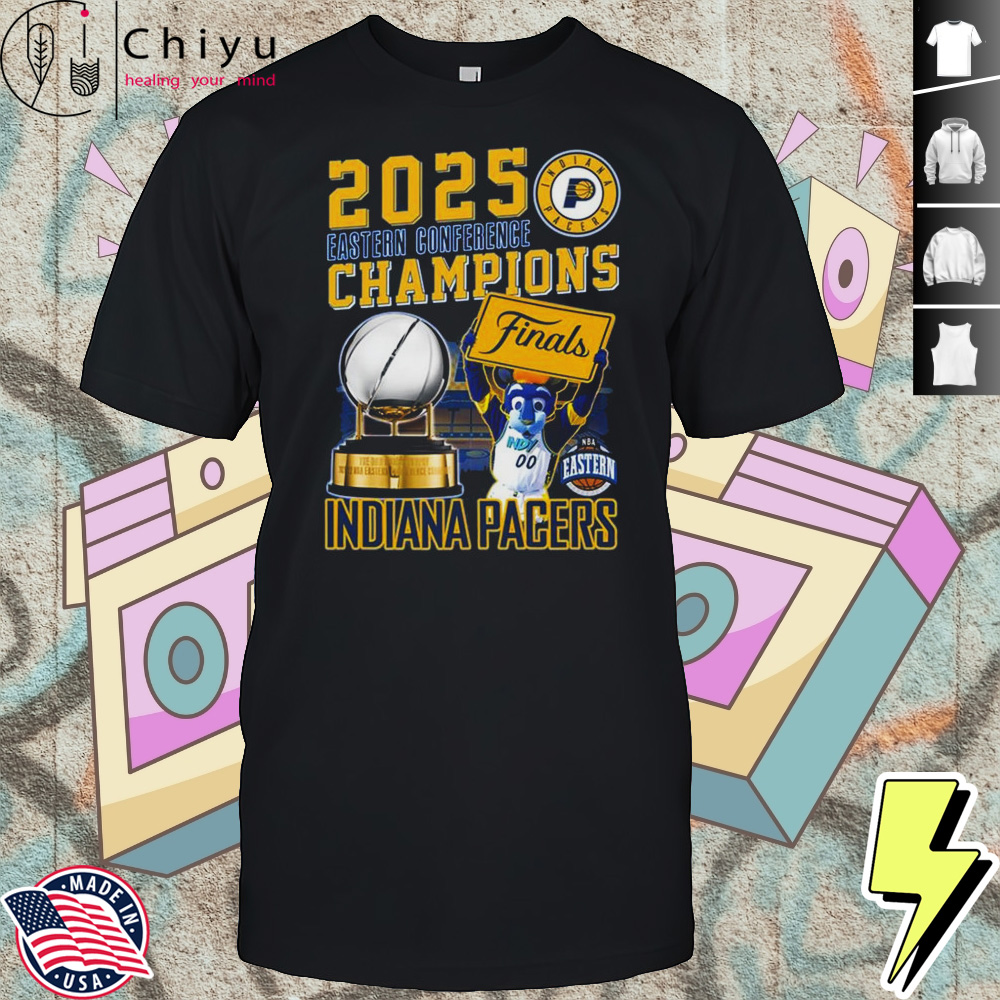 2025 Eastern Conference Champions Finals Indiana Pacers Cup And Mascot Shirt 2025 Eastern Conference Champions Finals Indiana Pacers Cup And Mascot Shirt