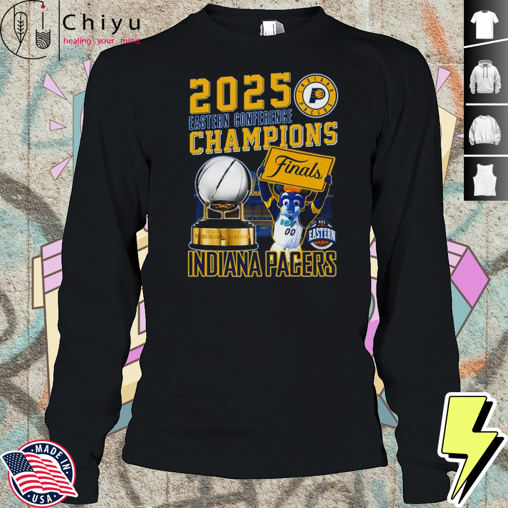 2025 Eastern Conferenc'e Champions Finals Indian'a Pacers Cup And Mascot Shirt