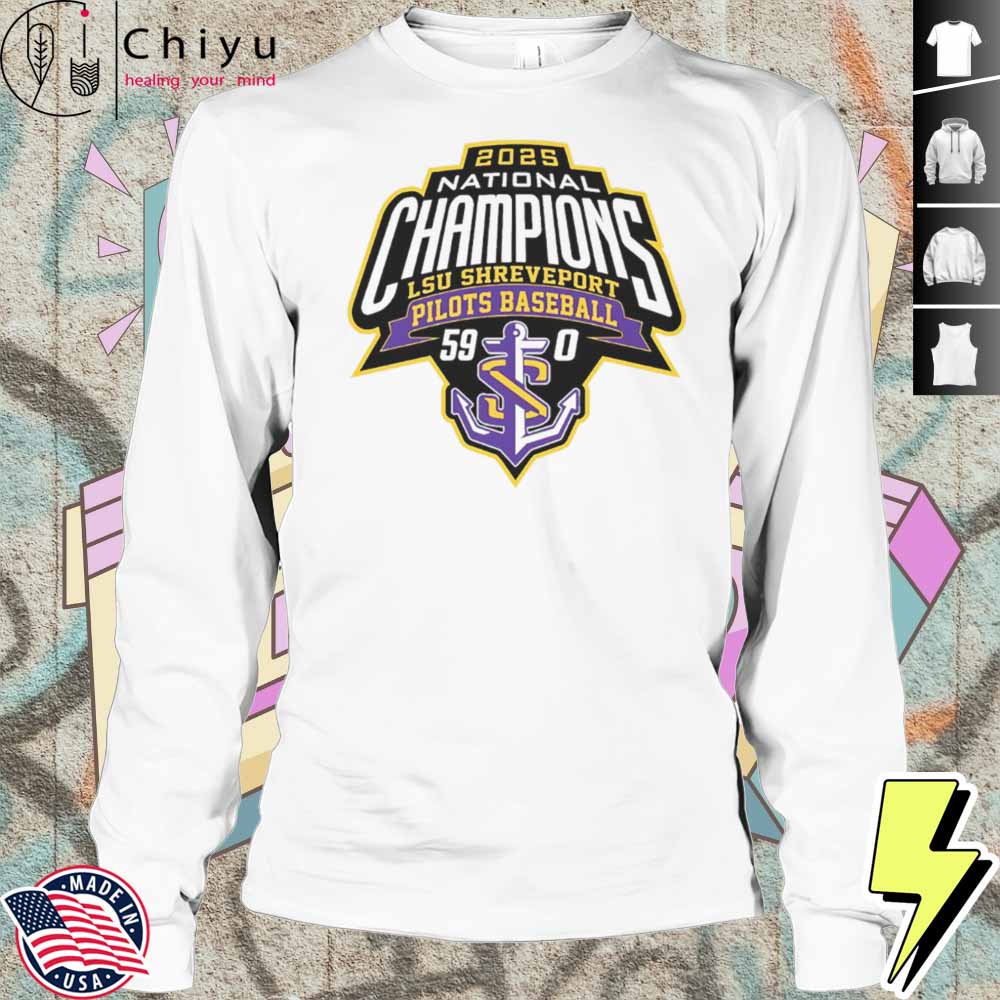 2025 National Champions LSU Shreveport Baseball Logo Shirt 2025 National Champions LSU Shreveport Baseball Logo Shirt