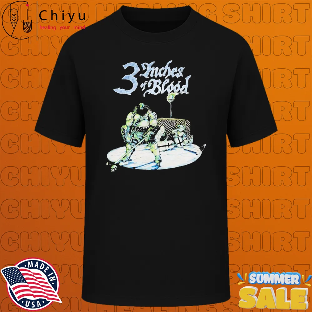 3 Inches Of Blood Blood Hockey Heavy Metal T-shirts