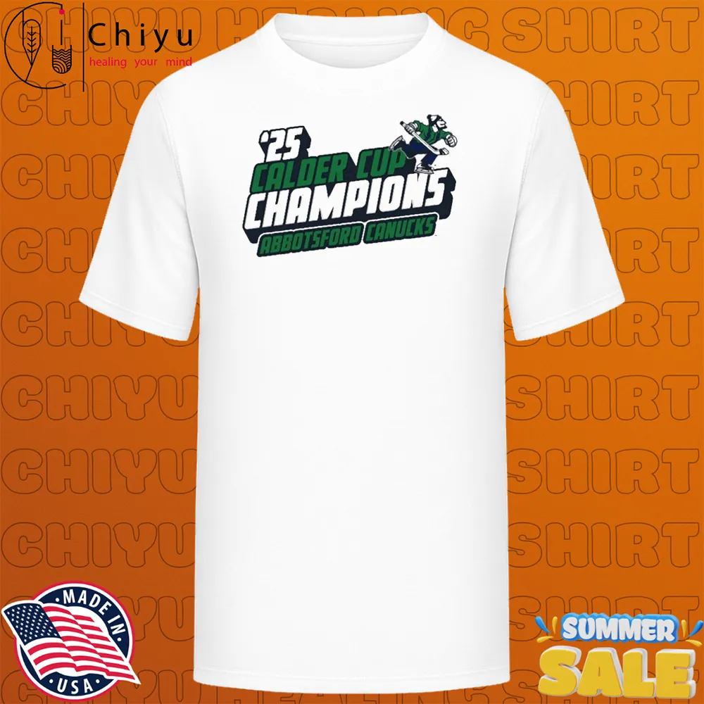 Abbotsford Canucks '25 Calder Cup Champions Mascot T-shirts