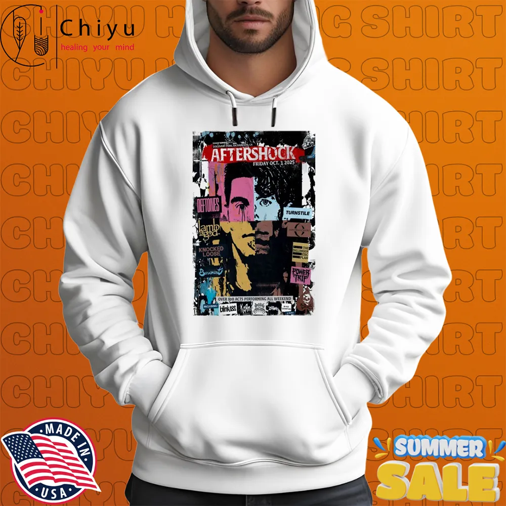 Aftershock In Sacramento CA On Oct 3 2025 Tour T-shirts Aftershock In Sacramento CA On Oct 3 2025 Tour T-shirts