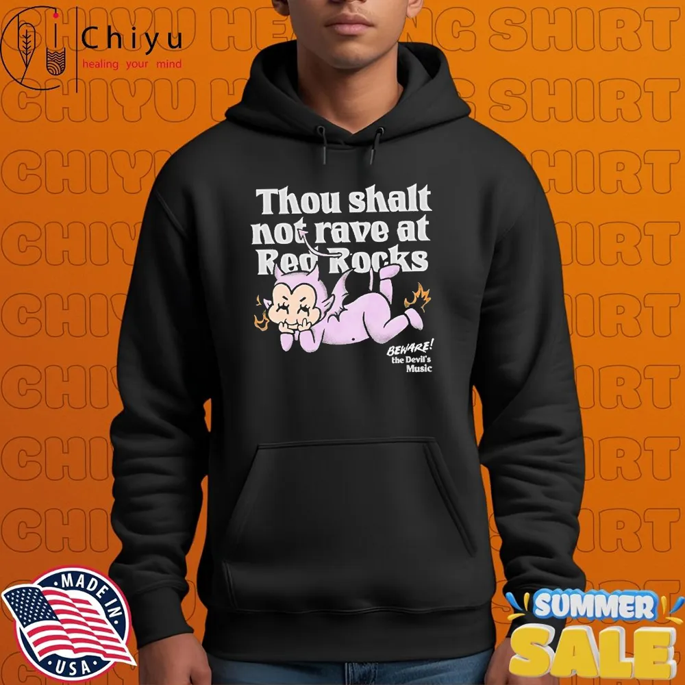 Alison Wonderland Thou Shalt Not Rave At Red Rocks Beware The Devil's Music T-shirts Alison Wonderland Thou Shalt Not Rave At Red Rocks Beware The Devil's Music T-shirts