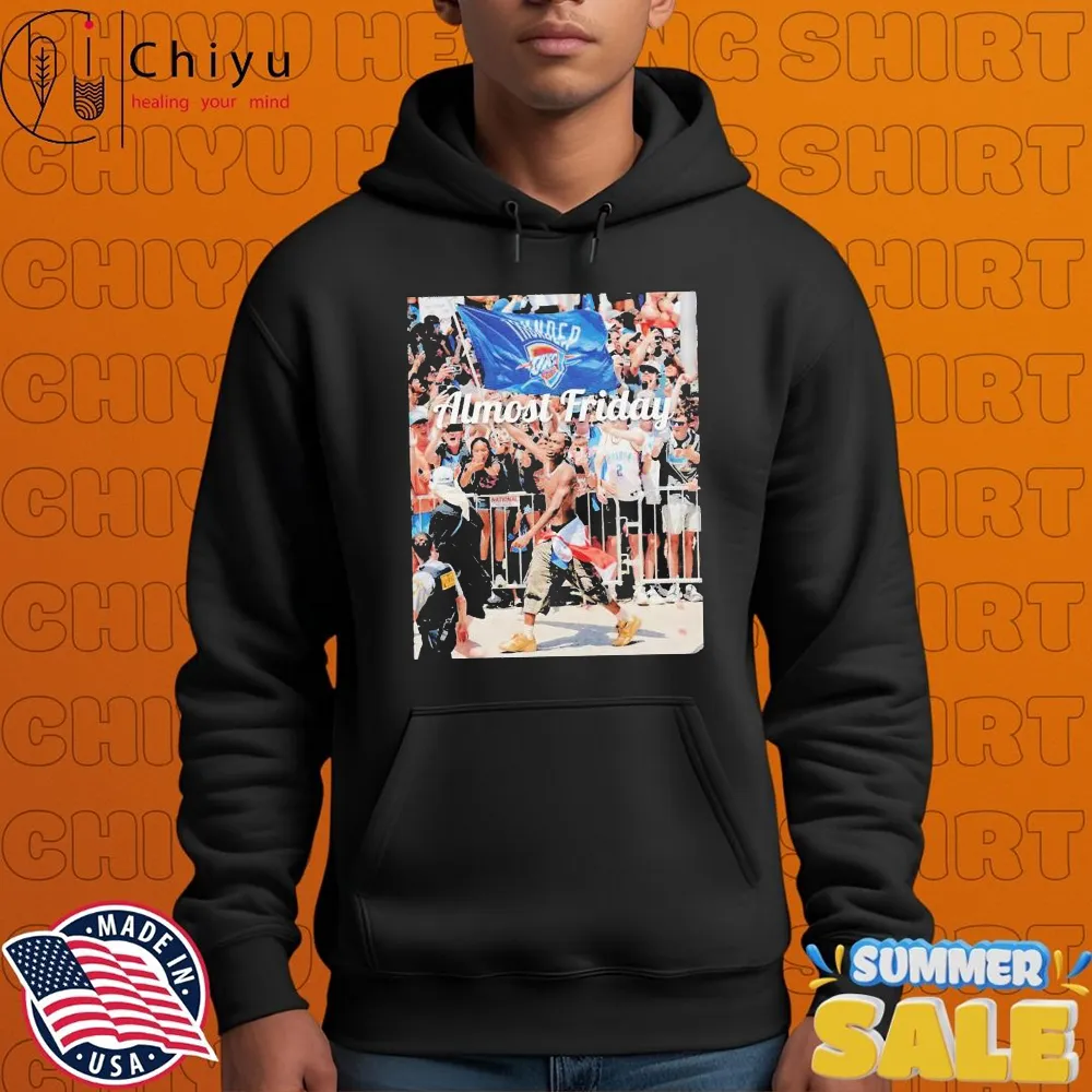 Almost Friday Shai Gilgeous-Alexander Oklahoma City Thunder Flag T-shirts Almost Friday Shai Gilgeous-Alexander Oklahoma City Thunder Flag T-shirts