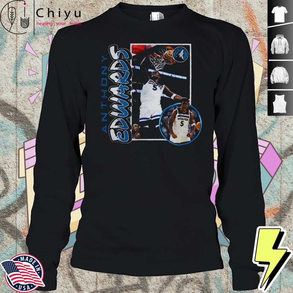 Anthony Edwards Minnesota Timberwolves 90s Player Shirt Anthony Edwards Minnesota Timberwolves 90s Player Shirt