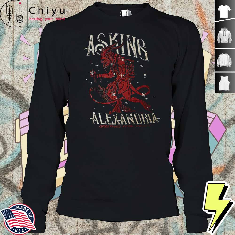 Asking Alexandria Greetings From Krampus Shirt Asking Alexandria Greetings From Krampus Shirt