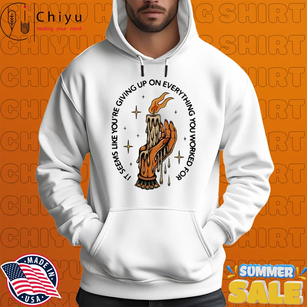 August Burns Red It Seems Like You're Giving Up On Everything You Worked For Composure Hand Holding Candle Lyric T-Shirt Hoodie August Burns Red It Seems Like You're Giving Up On Everything You Worked For Composure Hand Holding Candle Lyric T-Shirt Hoodie