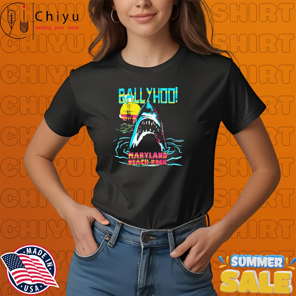 Ballyhoo Maryland Beach Rock Jaws T-shirts Ballyhoo Maryland Beach Rock Jaws T-shirts