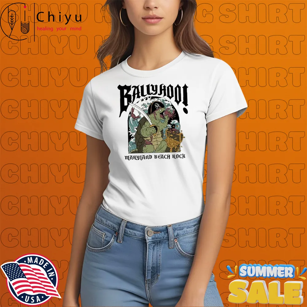 Ballyhoo Terp Maryland Beach Rock Turtle T-shirts Ballyhoo Terp Maryland Beach Rock Turtle T-shirts