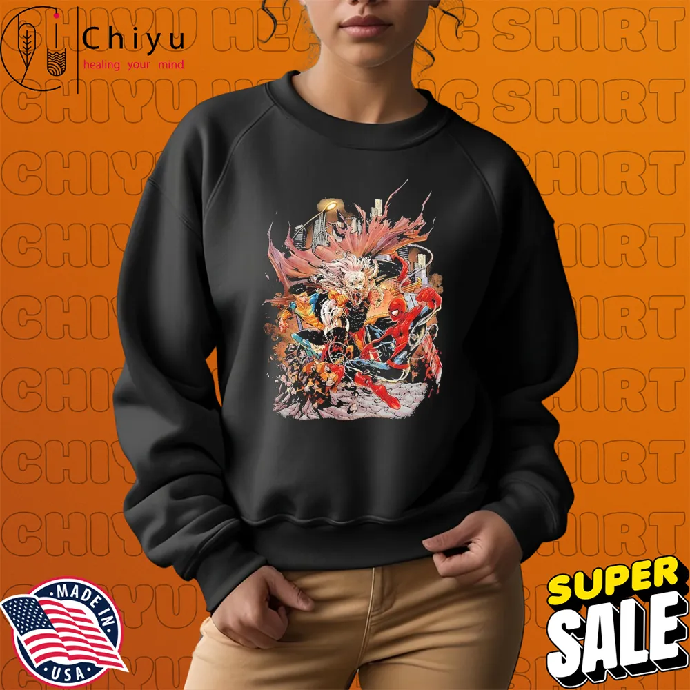 Battle Beast Vs Invincible And Spider-Man Issue 6 Screw Loose T-shirts Battle Beast Vs Invincible And Spider-Man Issue 6 Screw Loose T-shirts