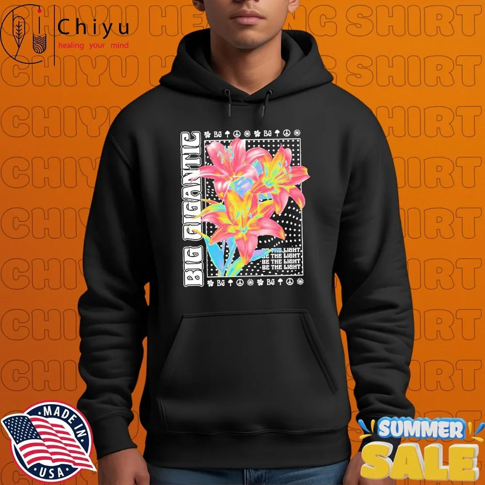 Big Gigantic Be The Light Floral Fluorescence Album T-shirts Big Gigantic Be The Light Floral Fluorescence Album T-shirts