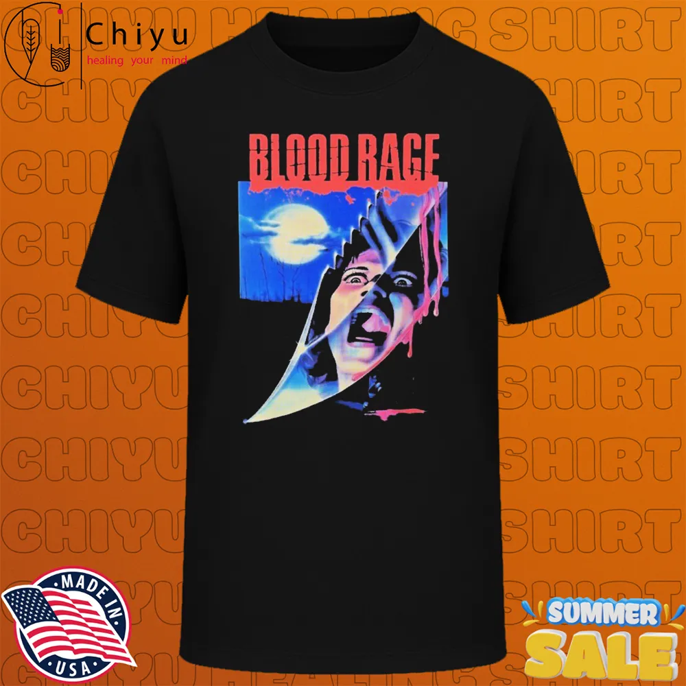 Blood Rage Knife Horror Movie T-shirts