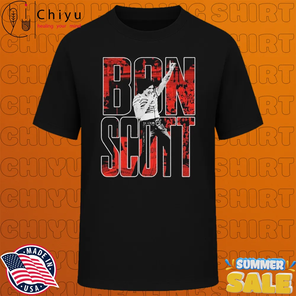 Bon Scott Block Letters T-Shirts