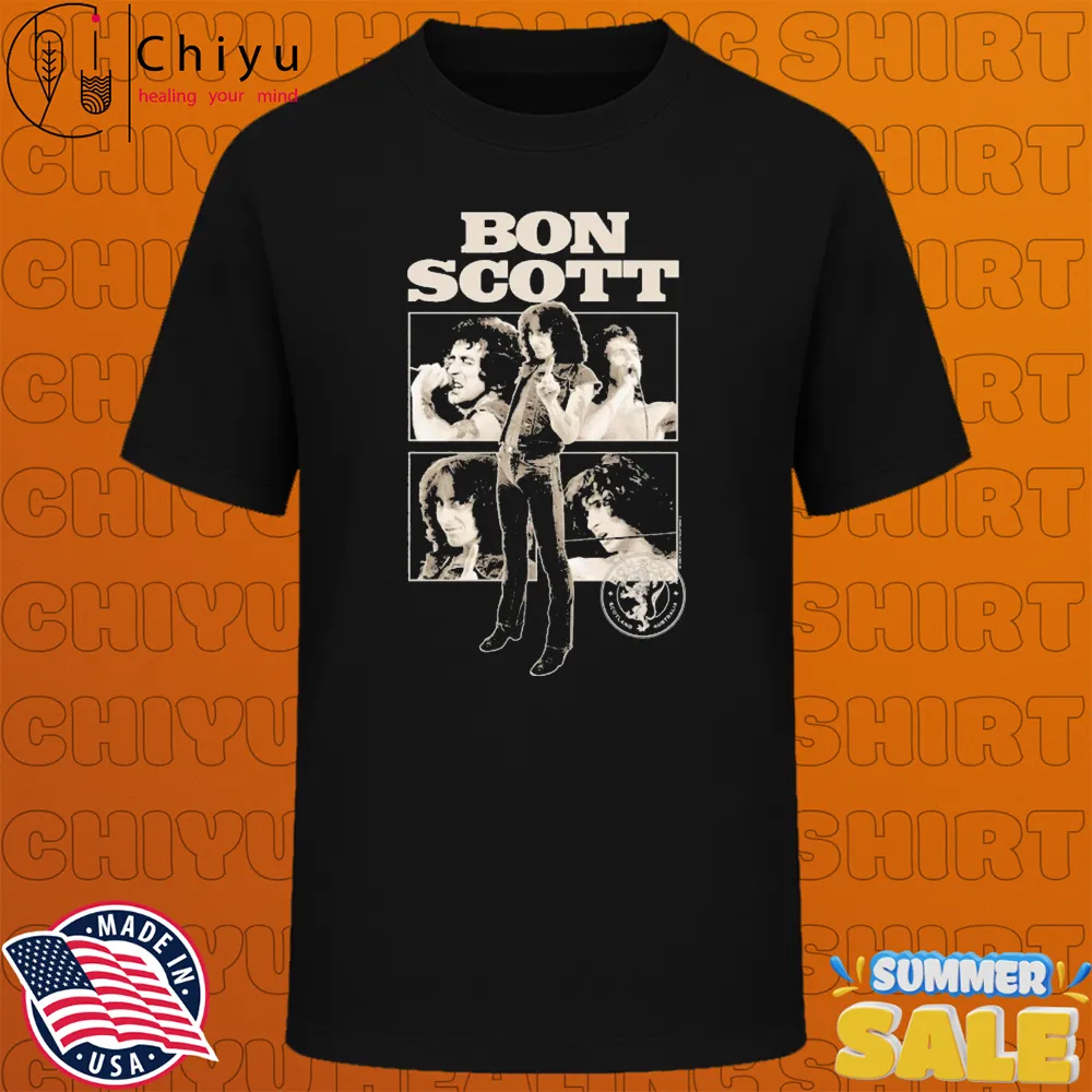 Bon Scott Collage Photo T-shirts