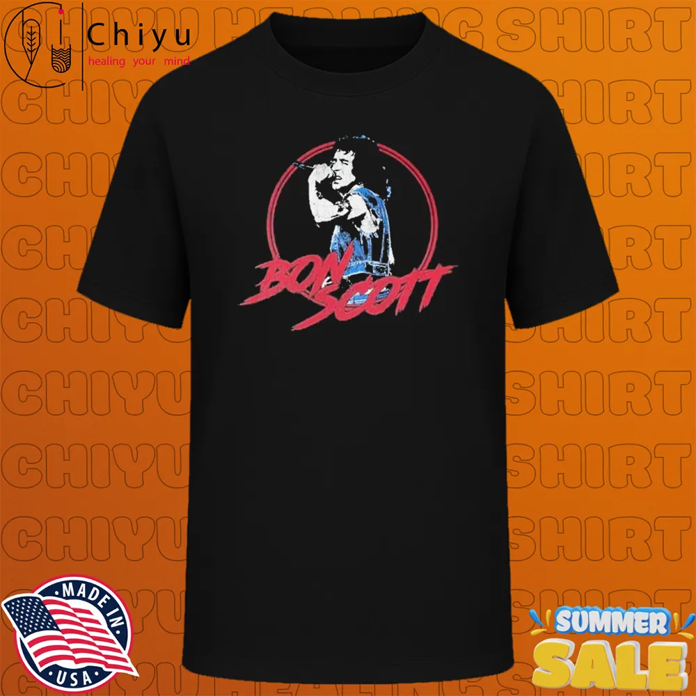 Bon Scott Singing T-shirts
