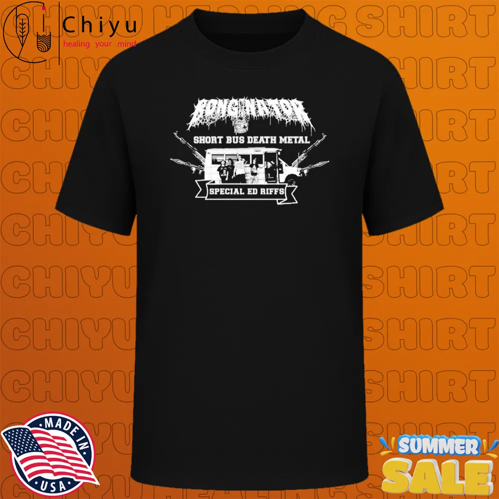 Bonginator School Bus Death Metal Special Ed Riffs T-shirts