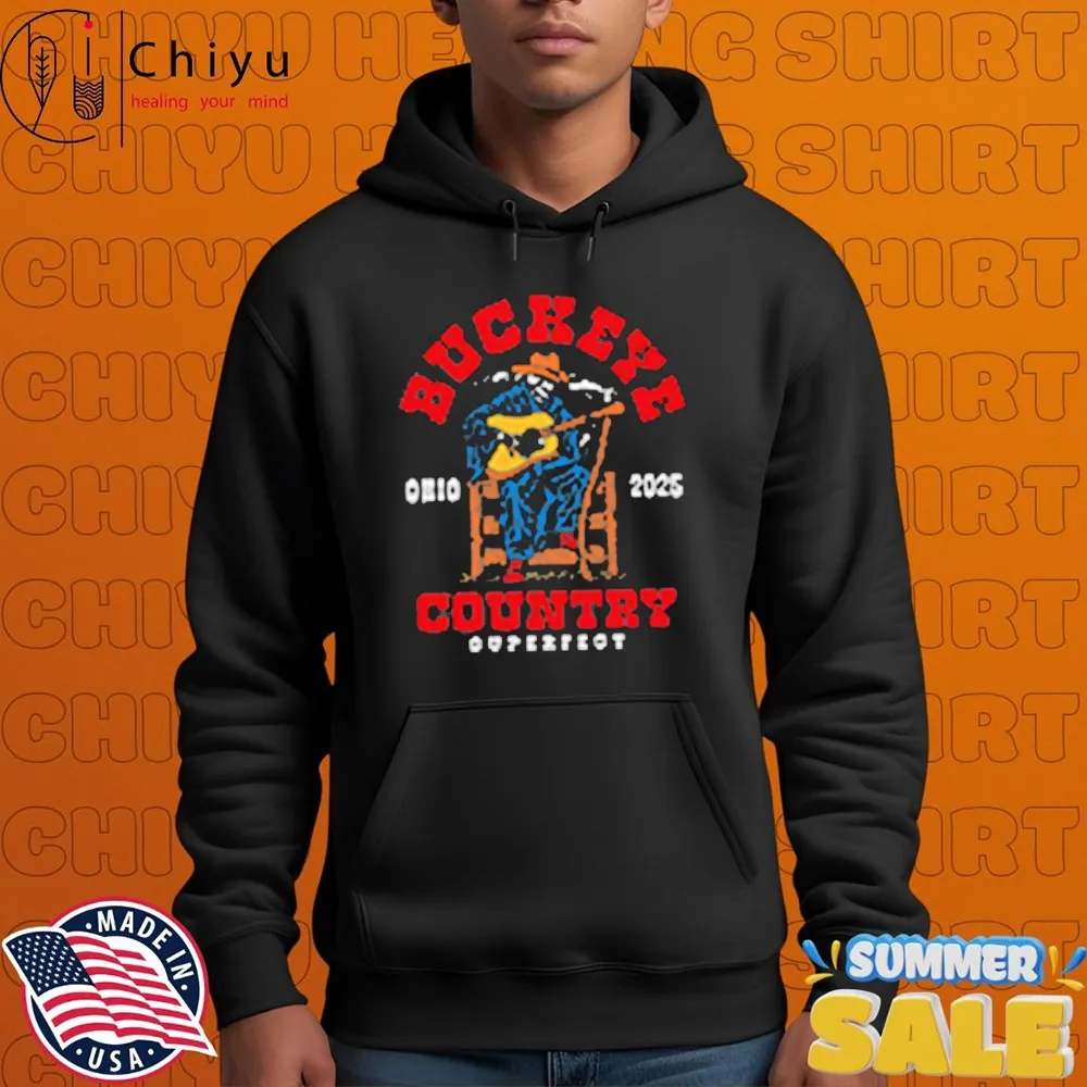 Buckeye Country Superfest Grim Reaper Guitar Ohio 2025 T-shirts Buckeye Country Superfest Grim Reaper Guitar Ohio 2025 T-shirts