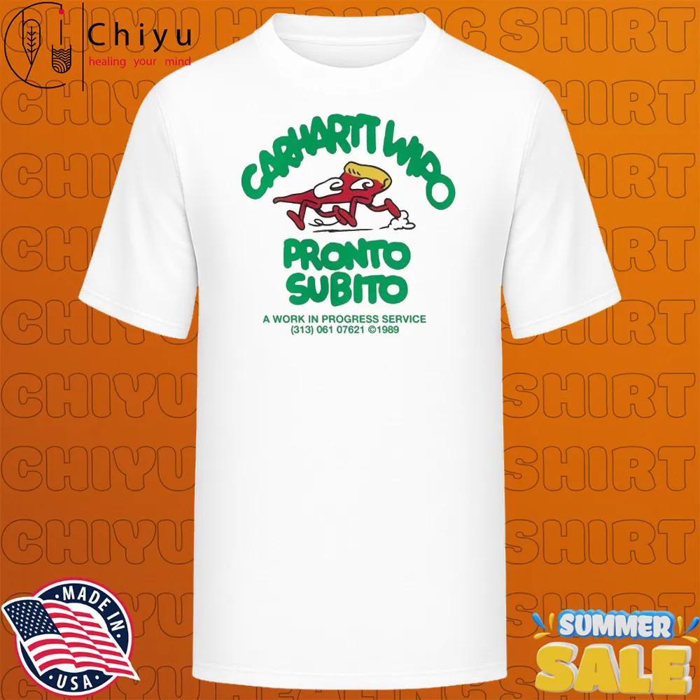 Carhartt Wip Pronto Subito A Work In Progress Service Pronto T-shirts