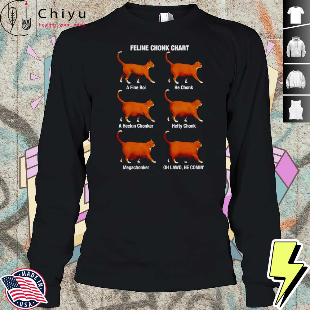 Cats Feline Chonk Chart A Fine Boi He Chonk Shirt Cats Feline Chonk Chart A Fine Boi He Chonk Shirt