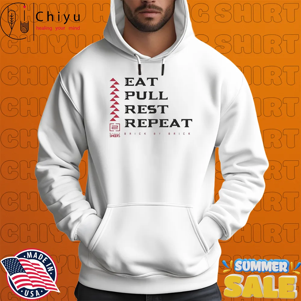 Chad Owens Eat Pull Rest Repeat Brick By Brick T-shirts Chad Owens Eat Pull Rest Repeat Brick By Brick T-shirts