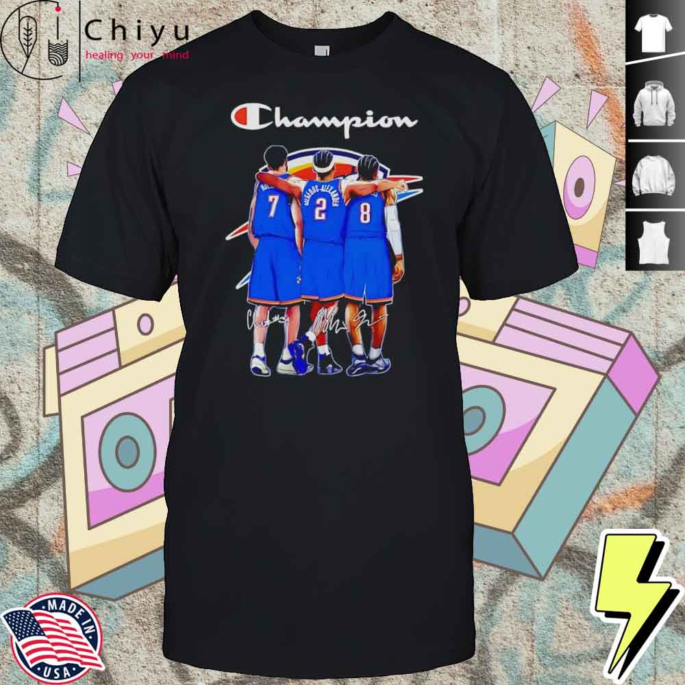 Champion OKC Thunder Chet Holmgren Shai Gilgeous-Alexander And Jalen Williams Shirt