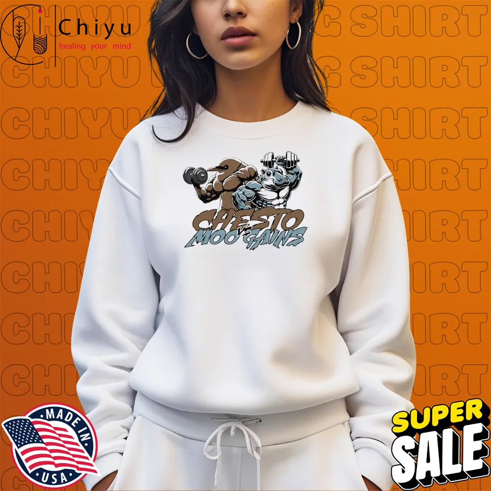 Chesto Vs Moo Gains Dom Mazzetti Sweatshirt Chesto Vs Moo Gains Dom Mazzetti Sweatshirt