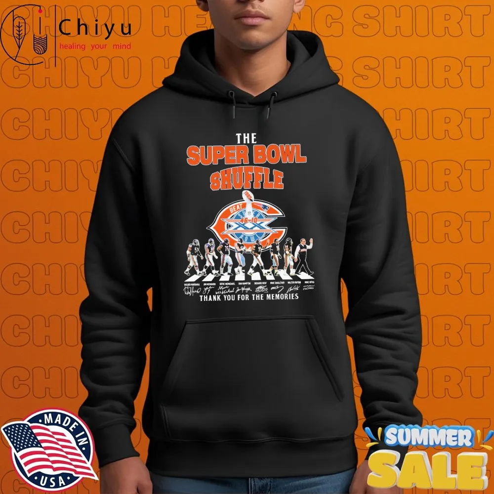 Chicago Bears The Super Bowl Shuffle Thank You For The Memories Road Abbey Signatures T-shirts Chicago Bears The Super Bowl Shuffle Thank You For The Memories Road Abbey Signatures T-shirts