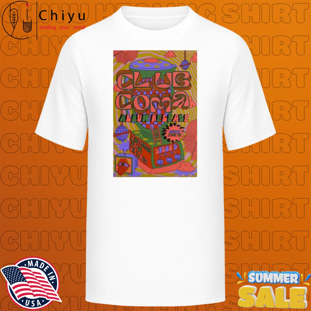 Club Coma With Vermin At Stubb's Indoors On June 28 2025 T-shirts Club Coma With Vermin At Stubb's Indoors On June 28 2025 T-shirts