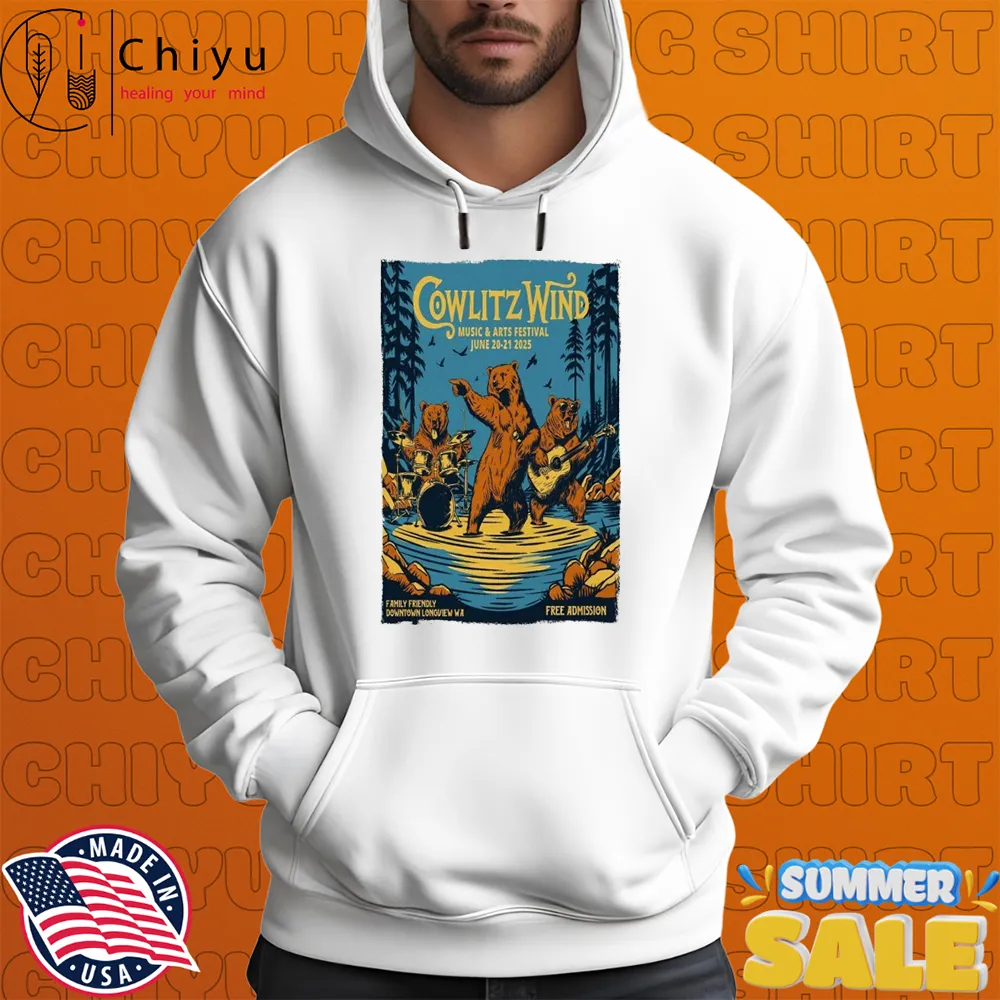 Cowlitz Wind Music & Arts Festival June 20-21 2025 Downtown Longview, WA T-Shirts Cowlitz Wind Music & Arts Festival June 20-21 2025 Downtown Longview, WA T-Shirts