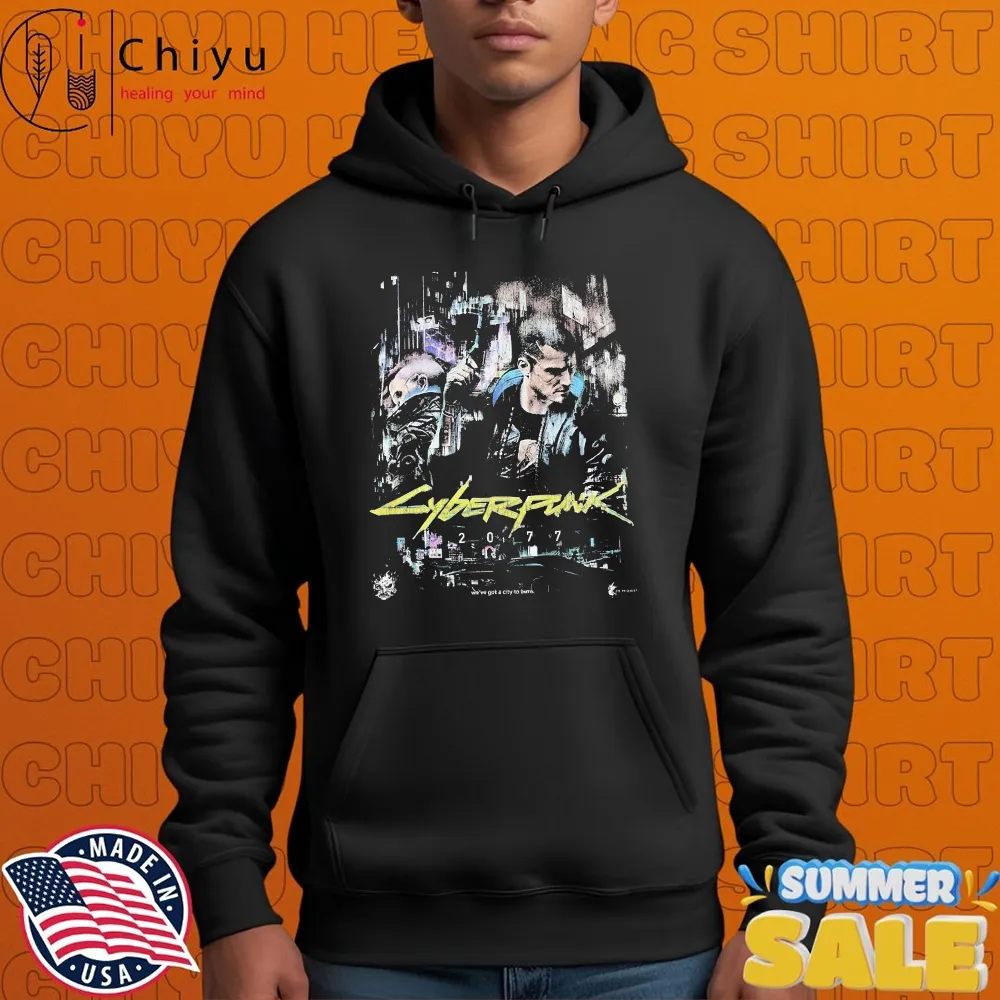 Cyberpunk 2077 We've Got A City To Burn T-shirts Cyberpunk 2077 We've Got A City To Burn T-shirts