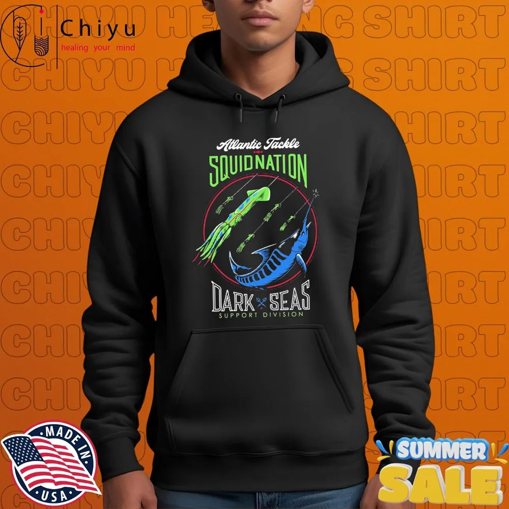 Dark Seas Atlantic Tackle Squid Nation Support Division Atlantic Tackle Squid Nation Stock Fishing T-shirts Dark Seas Atlantic Tackle Squid Nation Support Division Atlantic Tackle Squid Nation Stock Fishing T-shirts