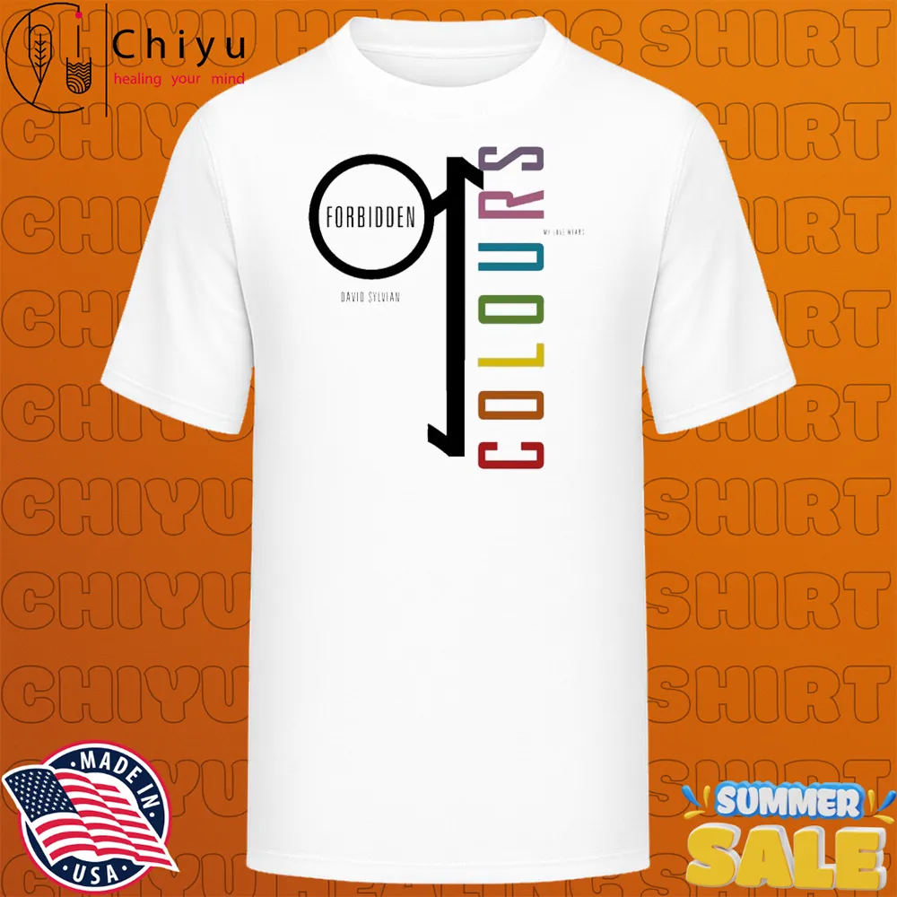 David Sylvian Forbidden Colours My Love Wears Pride Rainbow T-shirts David Sylvian Forbidden Colours My Love Wears Pride Rainbow T-shirts