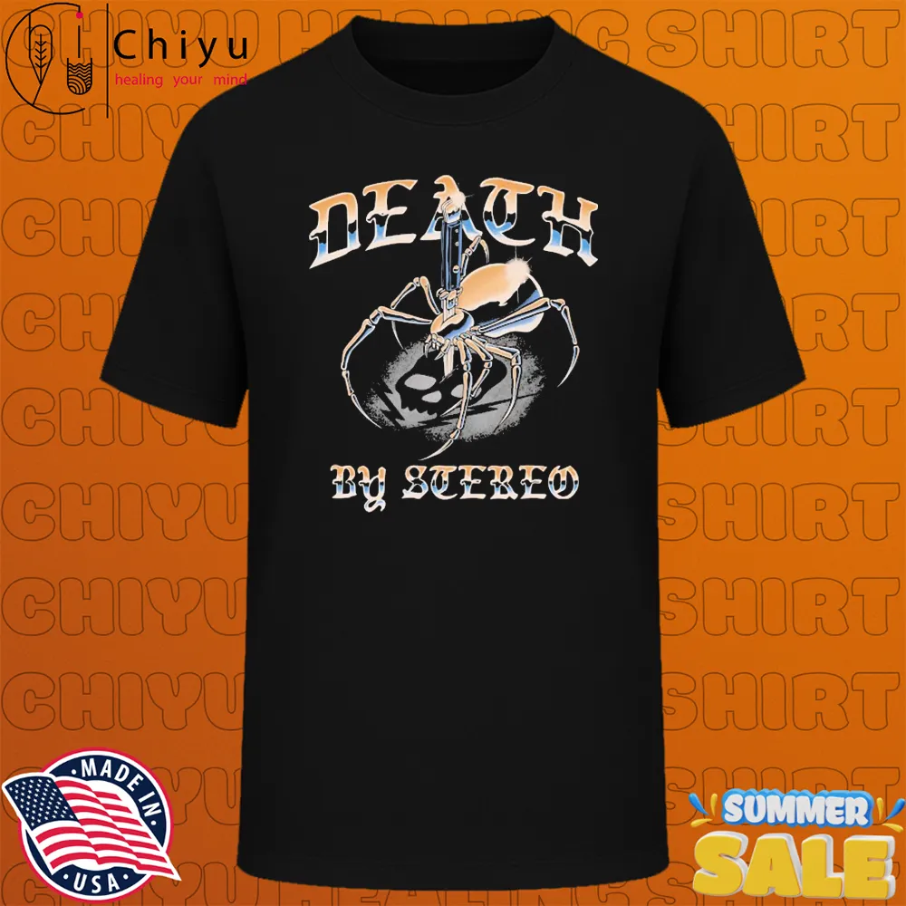 Death By Stereo Chrome Spider T-shirts