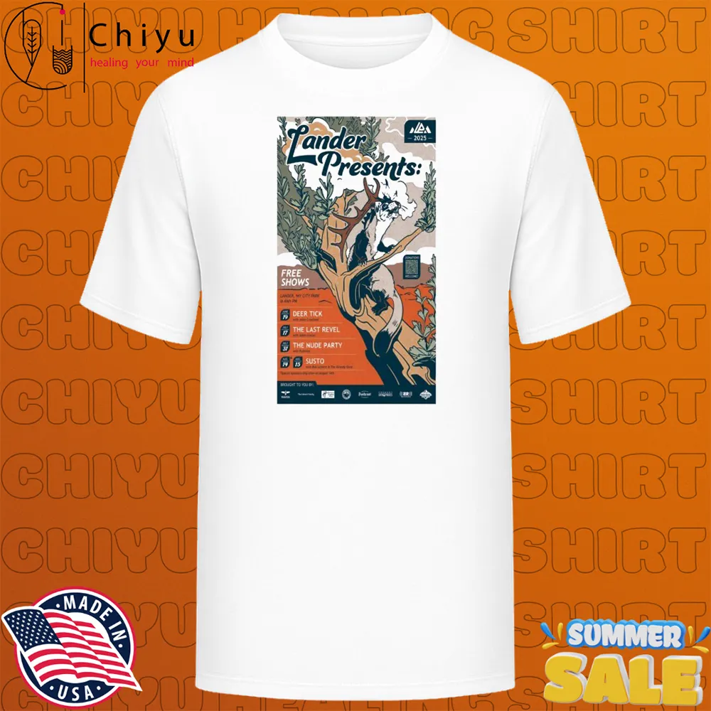 Deer Tick Lander Presents June 19 2025 T-shirts