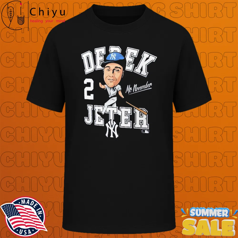Derek Jeter Mr November New York Yankees Caricature T-shirts