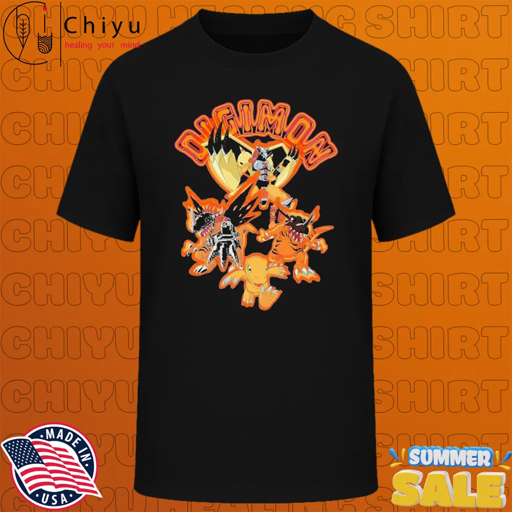 Dim Mak x Digimon Agumon Evolution T-shirts