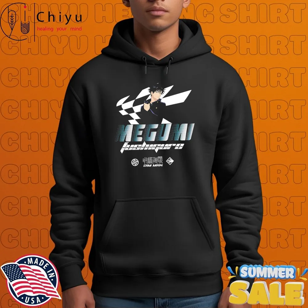 Dim Mak x Jujutsu Kaisen Megumi Racer T-shirts Dim Mak x Jujutsu Kaisen Megumi Racer T-shirts