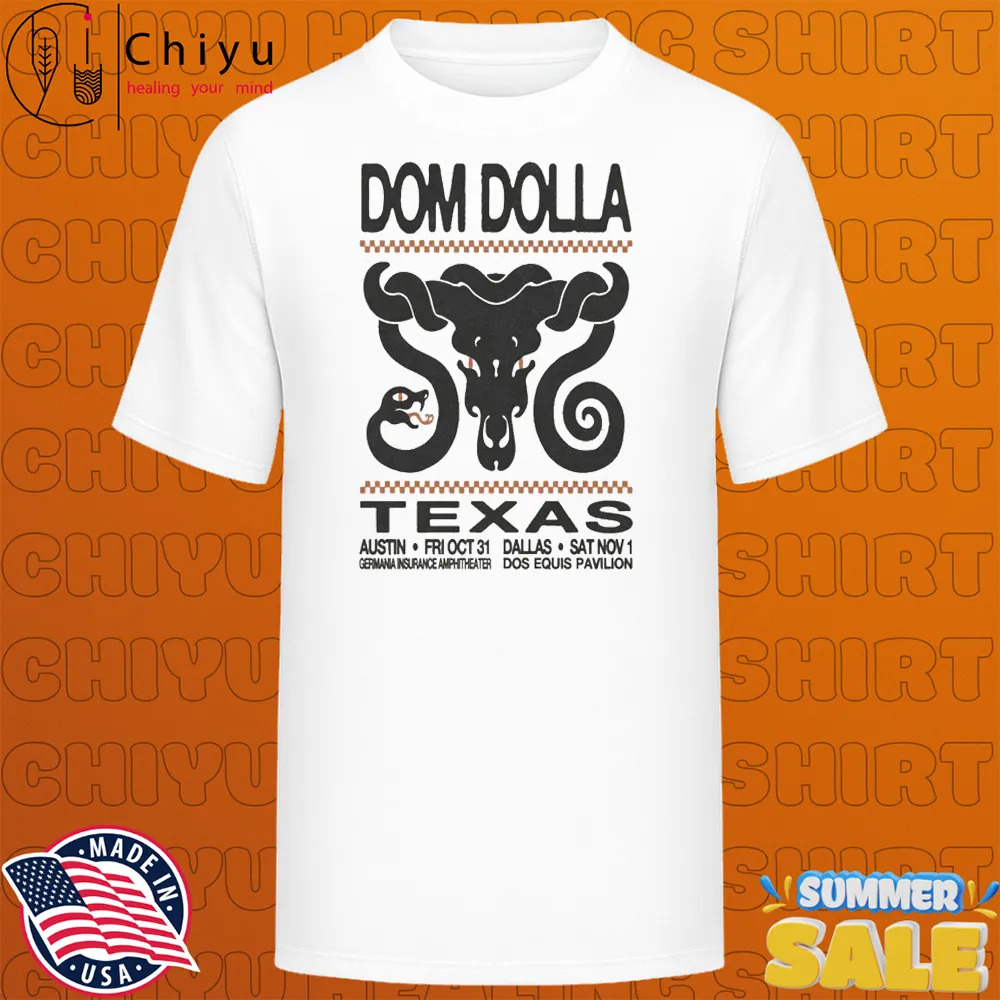 Dom Dolla Oct 31 2025 Austin, Texas T-shirts Dom Dolla Oct 31 2025 Austin, Texas T-shirts
