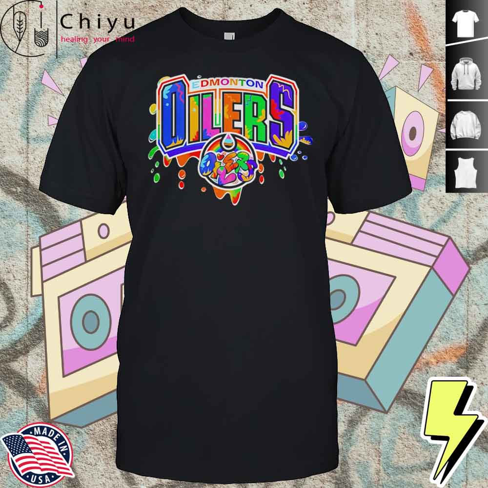 Edmonton Oilers X 2025 Pride Month Personalized Graffiti Shirt Edmonton Oilers X 2025 Pride Month Personalized Graffiti Shirt