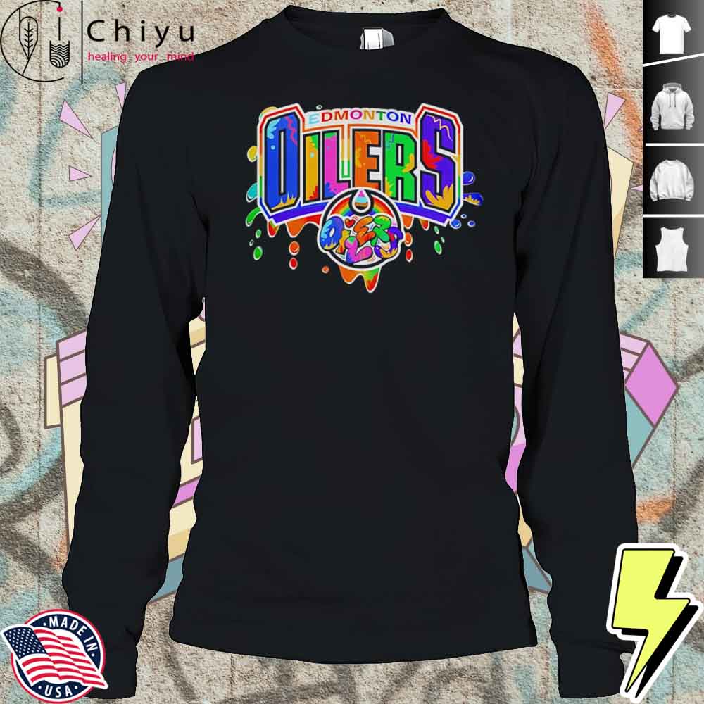 Edmonton Oilers X 2025 Pride Month Personalized Graffiti Shirt Edmonton Oilers X 2025 Pride Month Personalized Graffiti Shirt