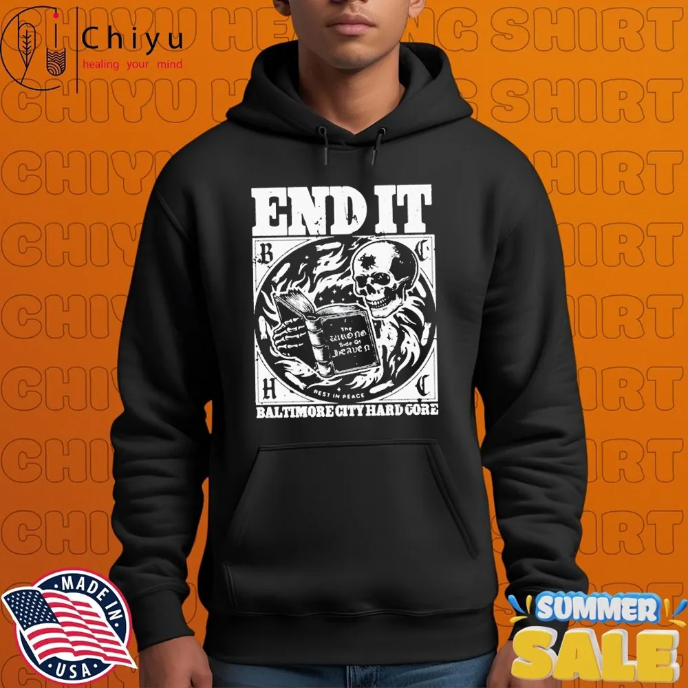 End It Rip Baltimore City Hardcore Skull T-shirts End It Rip Baltimore City Hardcore Skull T-shirts