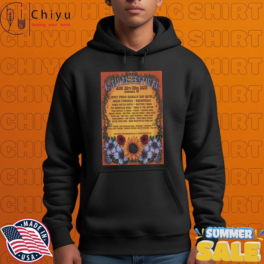 Estival Festival Sugar Mountain Performing Arts Center LLC, Caneadea, New York June 20-22, 2025 T-shirts Estival Festival Sugar Mountain Performing Arts Center LLC, Caneadea, New York June 20-22, 2025 T-shirts