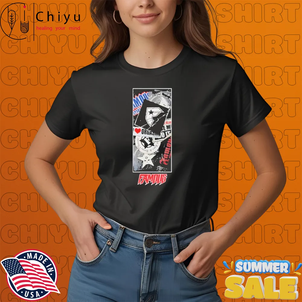Famous Stars And Straps Sticker Stack T-shirts Famous Stars And Straps Sticker Stack T-shirts