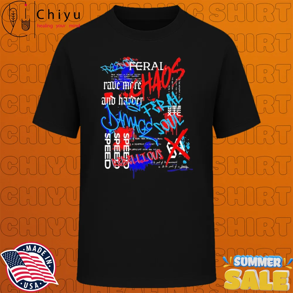 Feral Rave Graffiti T-shirts