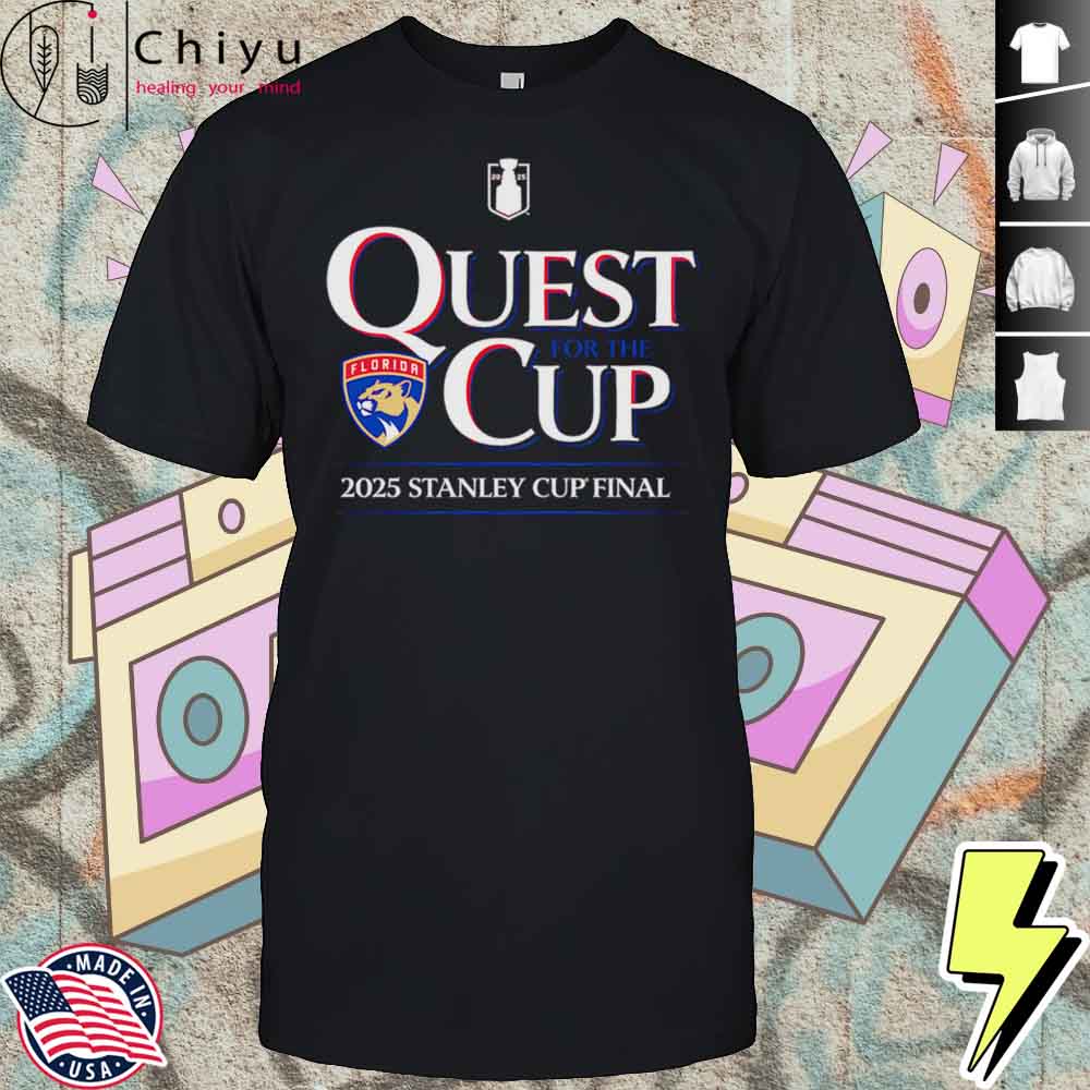 Florida Panthers 2025 Stanley Cup Final Quest For The Cup Shirt Florida Panthers 2025 Stanley Cup Final Quest For The Cup Shirt