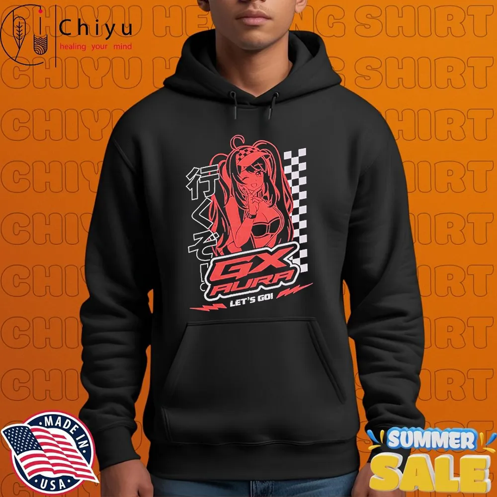 GX Aura Racer Queen Let's Go Waifu T-shirt GX Aura Racer Queen Let's Go Waifu T-shirt