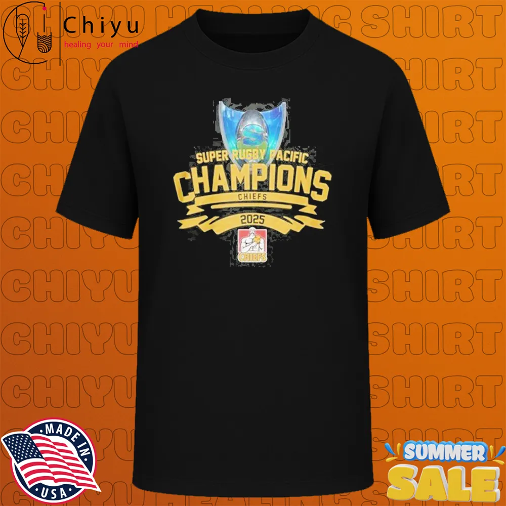 Gallagher Chiefs Super Rugby Pacific Champions 2025 Trophy T-shirts