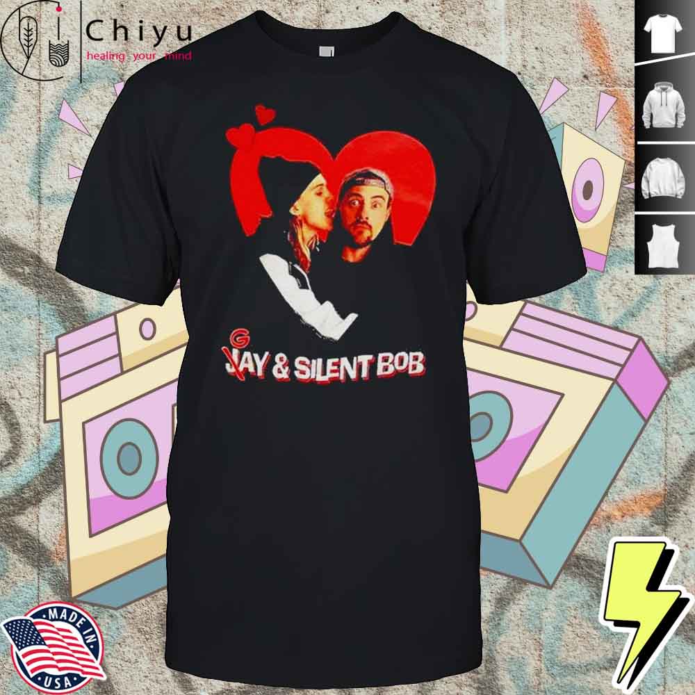 Gay And Silent Bob In Heart Shirt