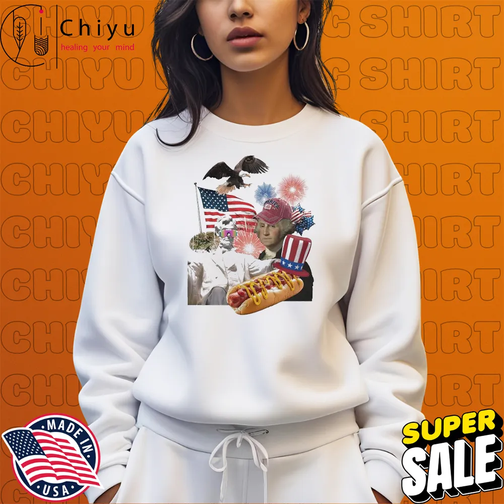 George Washington Eagle Hot Dog Abraham Lincoln Statue Merica USA Flag T-shirts Hoodie Sweatshirt George Washington Eagle Hot Dog Abraham Lincoln Statue Merica USA Flag T-shirts Hoodie Sweatshirt
