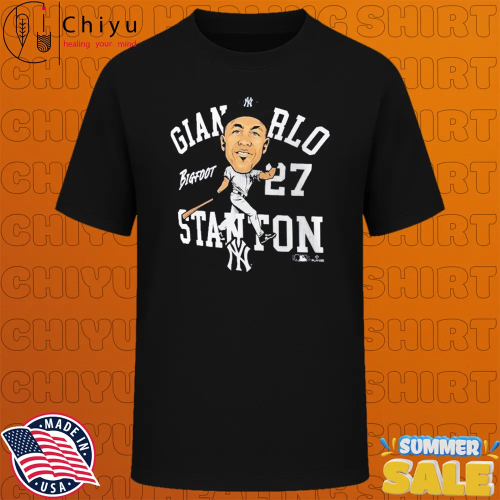 Giancarlo Stanton Bigfoot New York Yankees Caricature T-Shirts